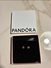 Orecchini Pandora cerchi eterni rosa