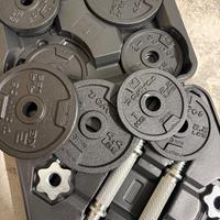 Kit bilancieri e manubrio palestra 20kg