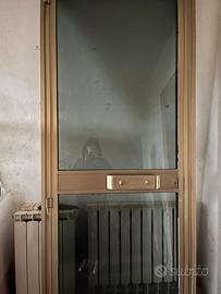 Porta a vetro in alluminio