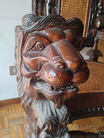 trono legno