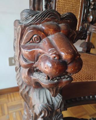 trono legno