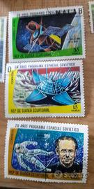 francobolli 21 pezzi sovietici nello spazio stock