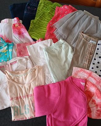 Abbigliamento bambina-2/4anni-Lotto unico 15 pezzi