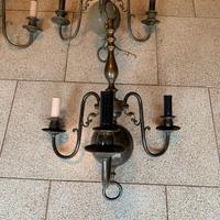 Lampadario chandelier Vintage Bronzo N.4