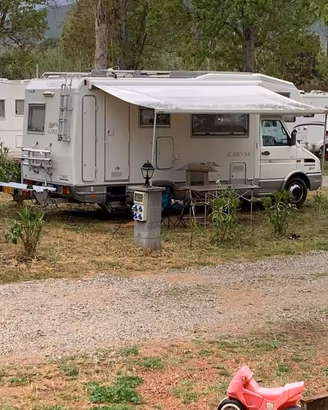 Camper 2800 td. Iveco daily gemellato porta moto