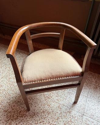 Coppia di sedie/poltroncine stile liberty