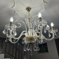 Lampadario classico in vetro