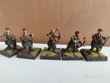 Warhammer impero kislev 5 arcieri dipinti