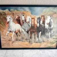 Stampa cavalli in corsa