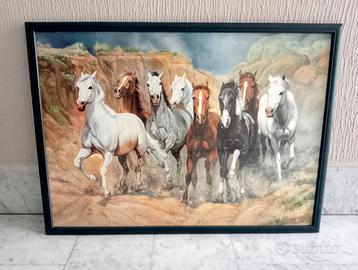 Stampa cavalli in corsa