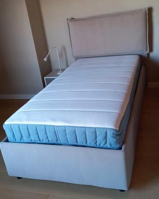 letto contenitore nuovo con materasso 