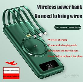 Mini Power Bank Wireless 20000mAh – Ricarica Rapid