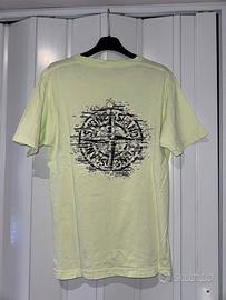 Stone Island T-Shirt Uomo Verde Menta Logo - S