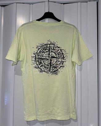 Stone Island T-Shirt Uomo Verde Menta Logo - S