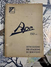 Manuale officina  Piaggio ape ab  luglio 1953