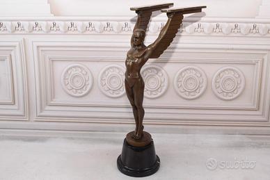 Statua in Bronzo "Icaro" con Base in Marmo - 42 cm