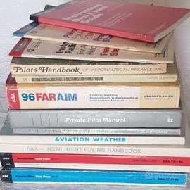 Pilota Aereo x brevetto Americano 12 Libri + altro