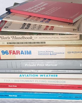 Pilota Aereo x brevetto Americano 12 Libri + altro