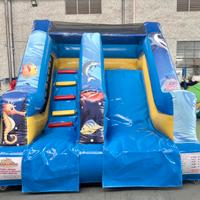 Scivolo gonfiabile 3x3x2,8 in pvc gioco bambini