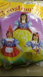 Vestito di Carnevale 3x1 - Biancaneve, Cappuccetto