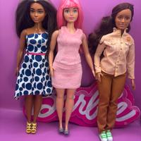 Barbue Mattel 2015/17 lotto 3 barbue Curvy