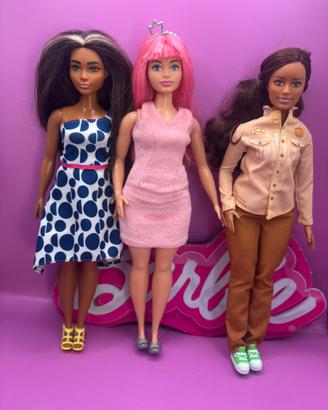 Barbue Mattel 2015/17 lotto 3 barbie Curvy