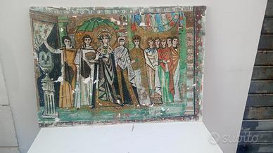Dipinto materico Bizantino Imperatrice Teodora 