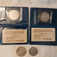 medaglie monete d'argento