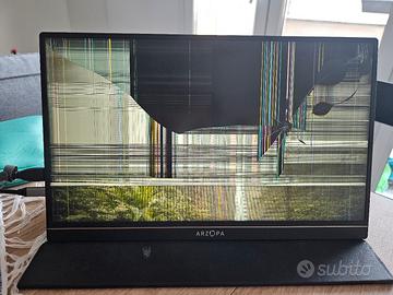 SCHERMO DANNEGGIATO - Monitor Portatile Arzopa S1