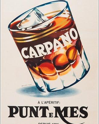 Stampa Poster Manifesti Vintage Carpano