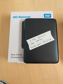 Hard disk 1TB usb 3.0 NUOVO