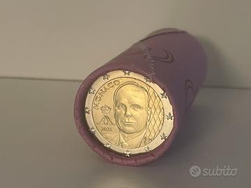 Rotolino 2 Euro Monaco 2025 New Effigie UNC FDC