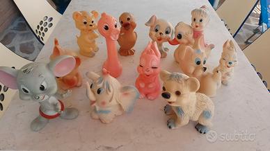 giocattoli di gomma vintage 