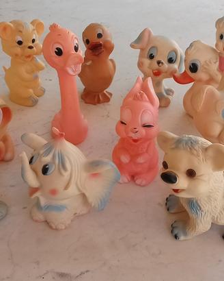 giocattoli di gomma vintage 