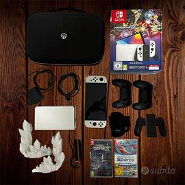 Nintendo Switch OLED -Giochi-Custodia-Accessori