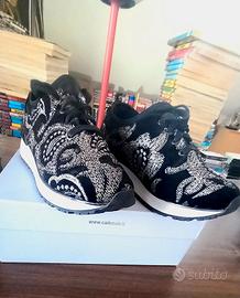 Scarpe sneakers donna Café Noir JDD912-201 oro,