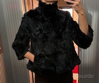 Pelliccia lapin nera
