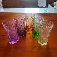 Bicchieri da cocktail vintage in granito, anni '60