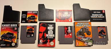 Giochi nintendo NES (knight rider, monster rally..