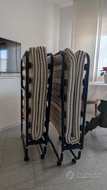 Coppia Letti Pieghevoli IKEA Sandvika + Materassi