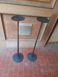 2 candelabri in ferro h75 cm