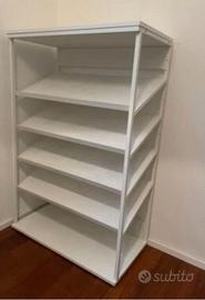 scarpiera ikea metallo bianco
