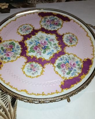 Vassoio Vintage stile Limoges in porcellana 