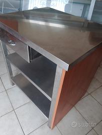 banco da lavoro in acciaio inox professionale 