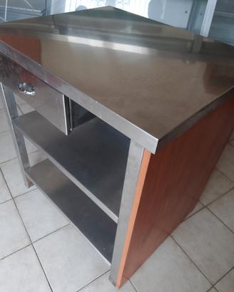 banco da lavoro in acciaio inox professionale 