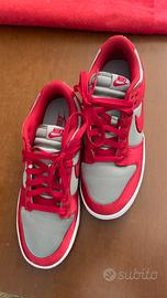 Nike Dunk Low Satin UNLV Rosse e Grigie