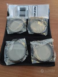 kit filtri per obiettivo macro close up da 55mm