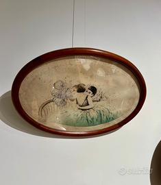 Ventaglio- Litografia art deco Dupré