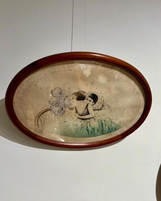 Ventaglio- Litografia art deco Dupré