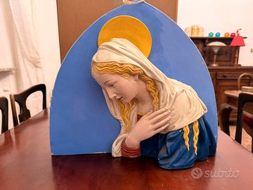 BASSORILIEVO MADONNA 1900 ceramica